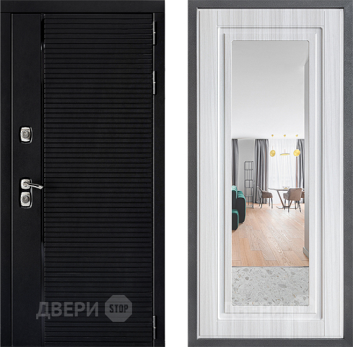 Дверь Дверной континент ДК-1 ФЛЗ Зеркало Сандал белый в Электростали