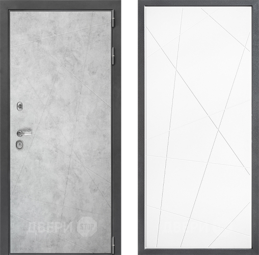 Входная металлическая Дверь Дверной континент ДК-3/743 ФЛ-655 Белый софт в Электростали