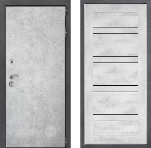 Входная металлическая Дверь Дверной континент ДК-3/743 ФЛ-49 Бетон снежный в Электростали