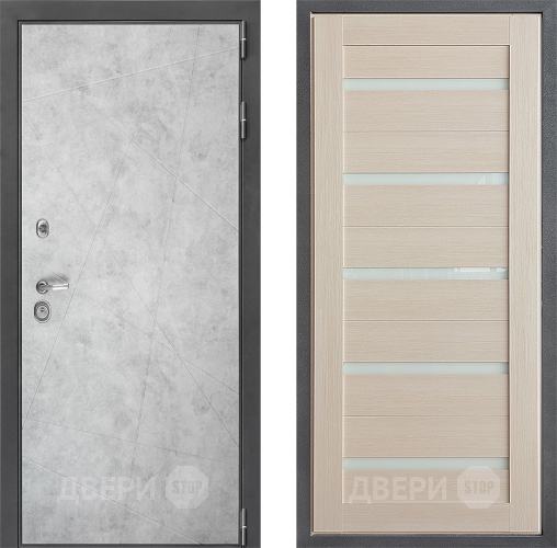 Входная металлическая Дверь Дверной континент ДК-3/743 ФЛ-47 Лиственница белая в Электростали