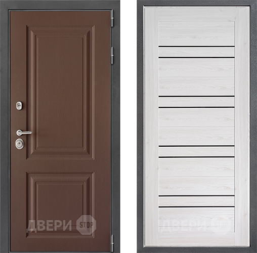 Входная металлическая Дверь Дверной континент ДК-3/729 ФЛ-49 Сосна белая в Электростали