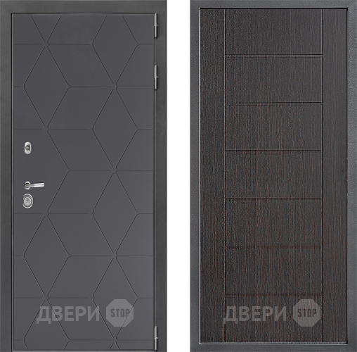 Входная металлическая Дверь Дверной континент ДК-3/744 ФЛ-Лайн Венге в Электростали