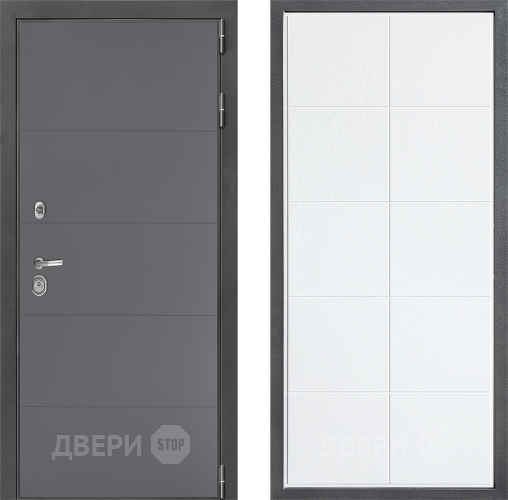 Входная металлическая Дверь Дверной континент ДК-3/649 ФЛ-Кватро Белое дерево в Электростали