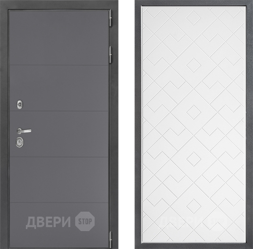 Дверь Дверной континент ДК-3/649 ФЛ-Тиффани Белый софт в Электростали