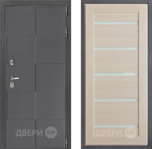 Входная металлическая Дверь Дверной континент ДК-3/606 ФЛ-47 Лиственница белая в Электростали