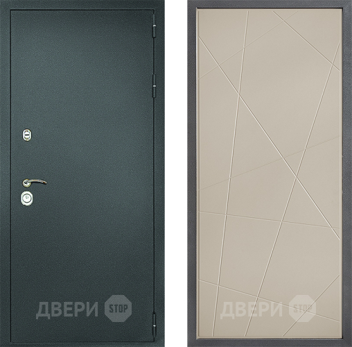 Дверь Дверной континент Рубикон Серебро Дизайн ФЛ-655 Капучино в Электростали