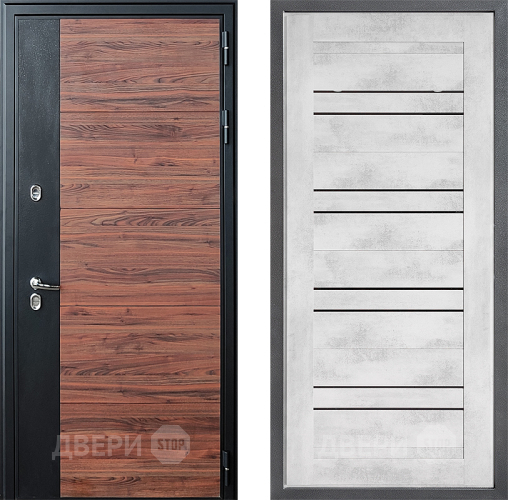 Дверь Дверной континент ДК-15 Красное Дерево ТЕРМО ФЛ-49 Бетон снежный в Электростали