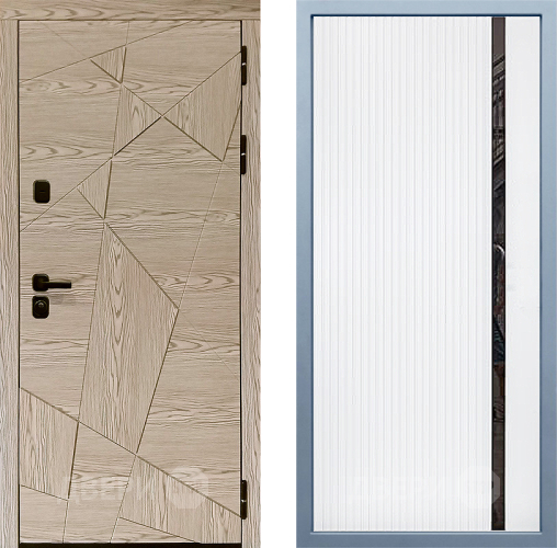 Входная металлическая Дверь Дива МД-97/1 МХ-46 Белый матовый в Электростали