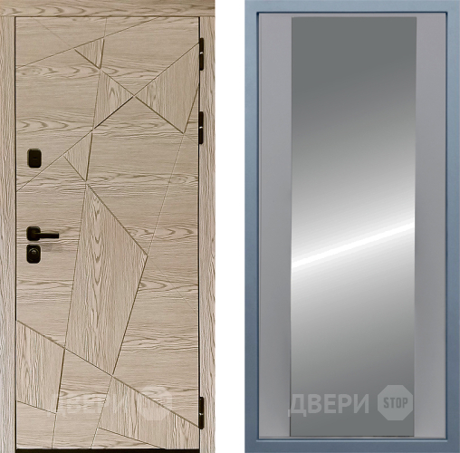 Входная металлическая Дверь Дива МД-97/1 Д-15 Зеркало Силк Маус в Электростали