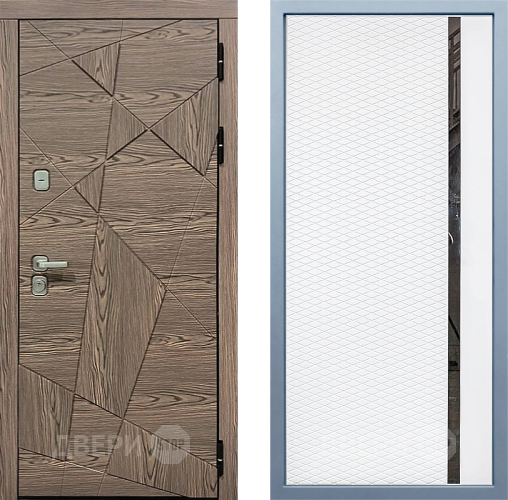 Входная металлическая Дверь Дива МД-97/2 МХ-47 Белый матовый в Электростали