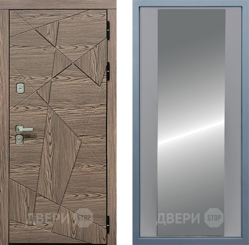Входная металлическая Дверь Дива МД-97/2 Д-15 Зеркало Силк Маус в Электростали
