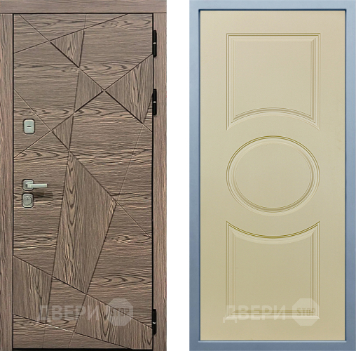 Входная металлическая Дверь Дива МД-97/2 Д-8 Шампань в Электростали