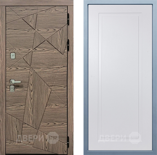 Входная металлическая Дверь Дива МД-97/2 Н-10 Белый в Электростали