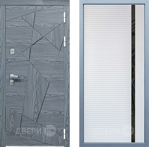 Входная металлическая Дверь Дива МД-97/3 МХ-45 Белый матовый в Электростали