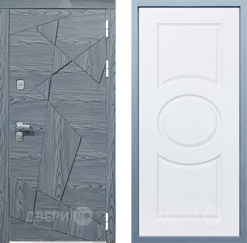 Входная металлическая Дверь Дива МД-97/3 Д-8 Белый в Электростали