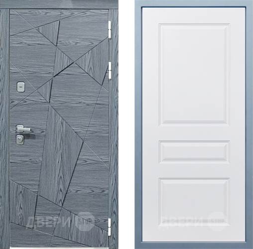 Входная металлическая Дверь Дива МД-97/3 Д-13 Белый в Электростали