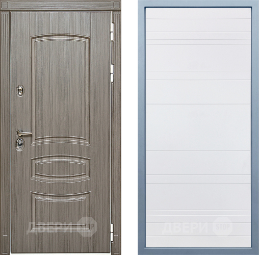 Входная металлическая Дверь Дива МД-42 Д-5 Белый в Электростали