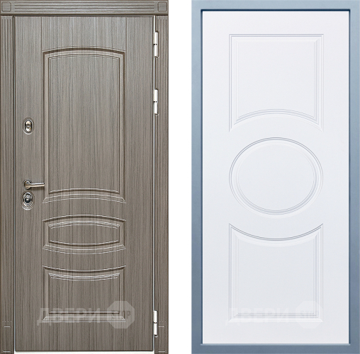 Входная металлическая Дверь Дива МД-42 Д-8 Белый в Электростали