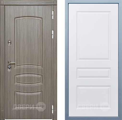 Входная металлическая Дверь Дива МД-42 Д-13 Белый в Электростали