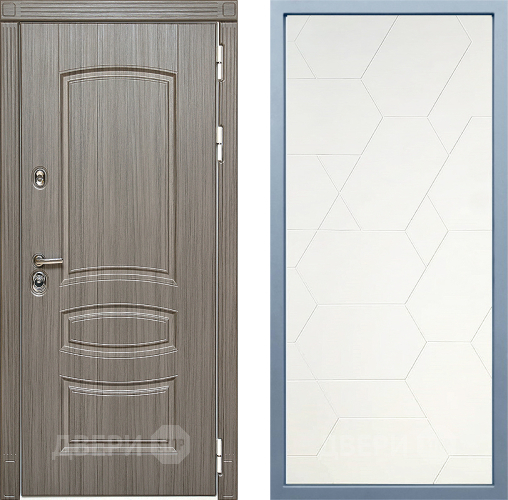 Входная металлическая Дверь Дива МД-42 М-16 Белый в Электростали