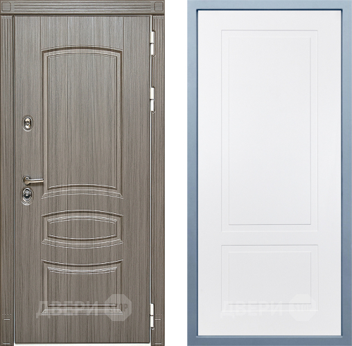 Входная металлическая Дверь Дива МД-42 Н-7 Белый в Электростали