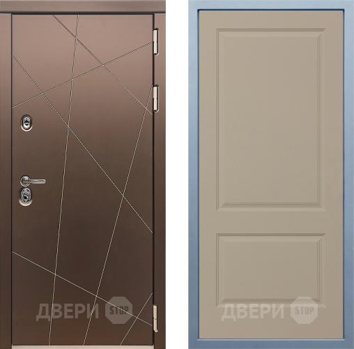 Входная металлическая Дверь Дива МД-50 Д-7 Шампань в Электростали