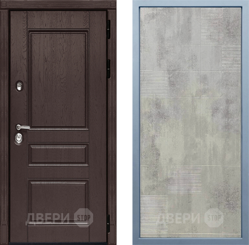 Входная металлическая Дверь Дива МД-90 Д-4 Бетон темный в Электростали