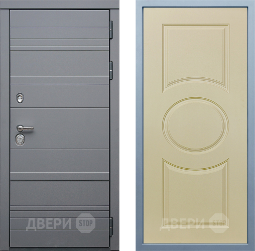 Входная металлическая Дверь Дива МД-39 Д-8 Шампань в Электростали