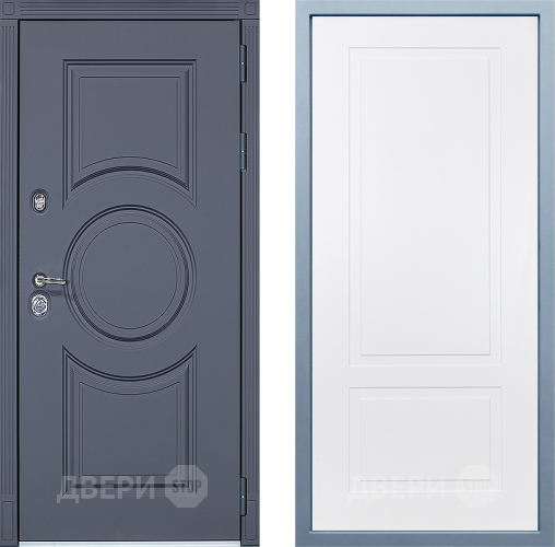 Входная металлическая Дверь Дива МХ-30 STR Н-7 Белый в Электростали