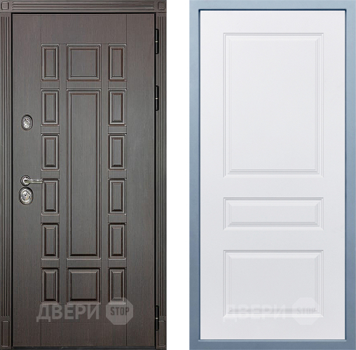 Входная металлическая Дверь Дива МХ-53 STR Д-13 Белый в Электростали