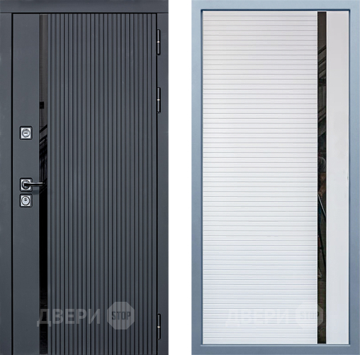 Входная металлическая Дверь Дива МХ-46 STR МХ-45 Белый матовый в Электростали