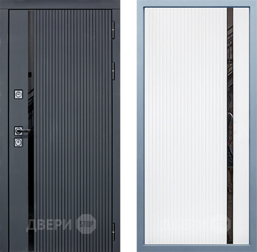 Входная металлическая Дверь Дива МХ-46 STR МХ-46 Белый матовый в Электростали