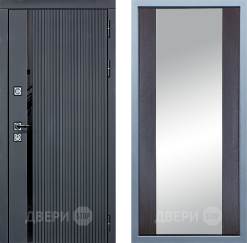 Входная металлическая Дверь Дива МХ-46 STR Д-15 Зеркало Венге в Электростали