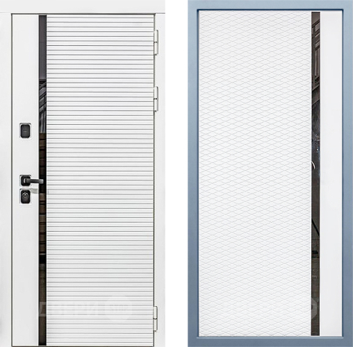 Входная металлическая Дверь Дива МХ-45 Белая STR МХ-47 Белый матовый в Электростали