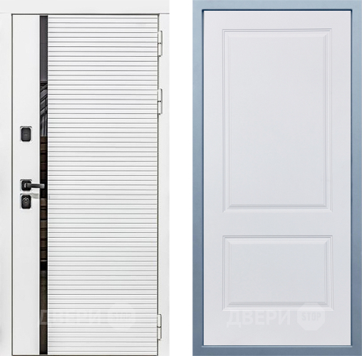Входная металлическая Дверь Дива МХ-45 Белая STR Д-7 Белый в Электростали