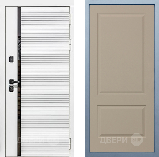 Входная металлическая Дверь Дива МХ-45 Белая STR Д-7 Шампань в Электростали