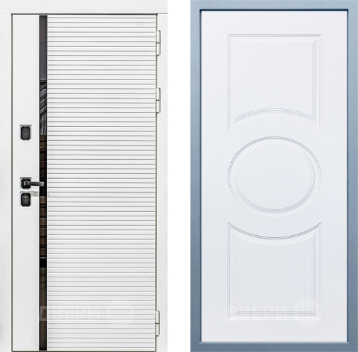 Входная металлическая Дверь Дива МХ-45 Белая STR Д-8 Белый в Электростали