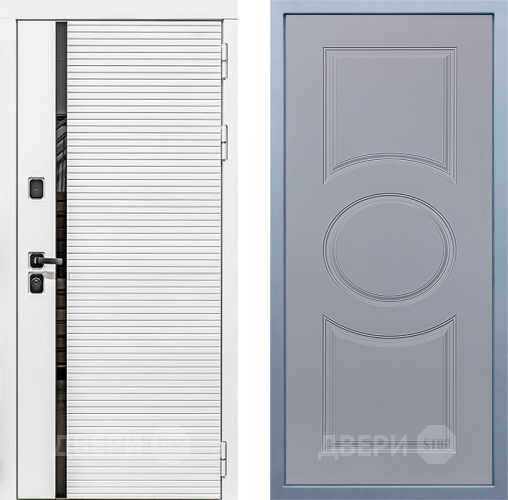 Входная металлическая Дверь Дива МХ-45 Белая STR Д-8 Силк Маус в Электростали