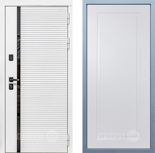 Входная металлическая Дверь Дива МХ-45 Белая STR Н-10 Белый в Электростали