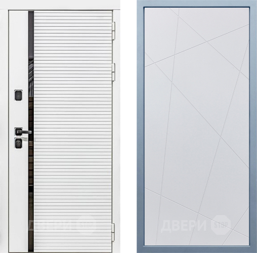 Входная металлическая Дверь Дива МХ-45 Белая STR Д-11 Белый в Электростали