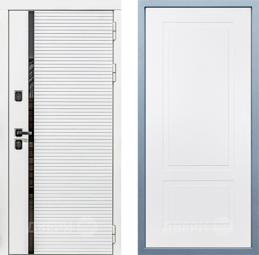 Входная металлическая Дверь Дива МХ-45 Белая STR Н-7 Белый в Электростали