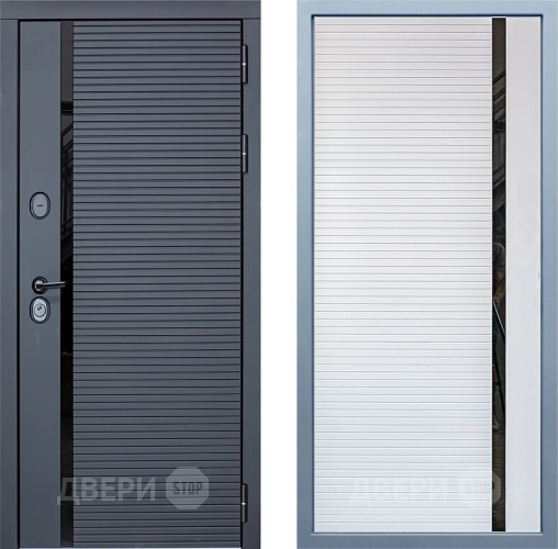 Входная металлическая Дверь Дива МХ-45 STR МХ-45 Белый матовый в Электростали