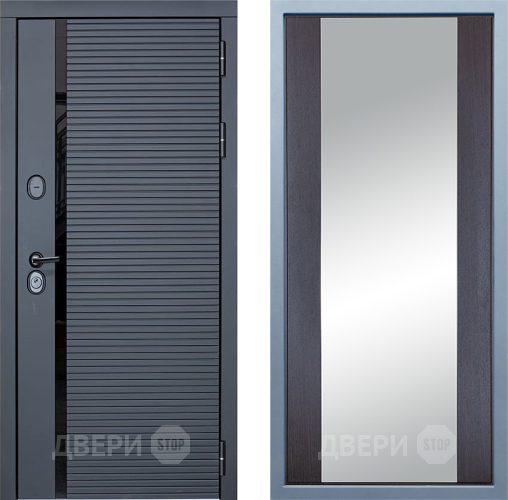 Входная металлическая Дверь Дива МХ-45 STR Д-15 Зеркало Венге в Электростали