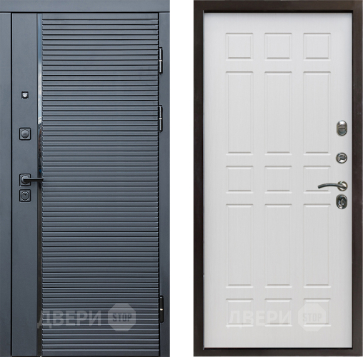 Входная металлическая Дверь Престиж Черная Линия Спарта Лиственница белая в Электростали