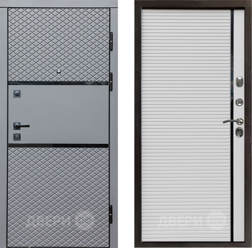 Входная металлическая Дверь Престиж Ромб Porte Белый в Электростали