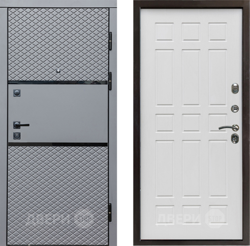 Входная металлическая Дверь Престиж Ромб Спарта Белое дерево в Электростали
