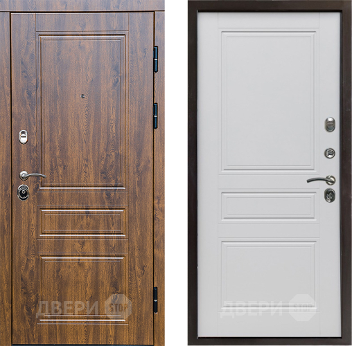 Входная металлическая Дверь Престиж Классика Дуб Классика Белый матовый в Электростали