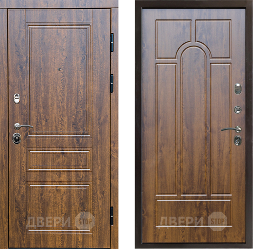 Входная металлическая Дверь Престиж Классика Дуб Арка Дуб в Электростали