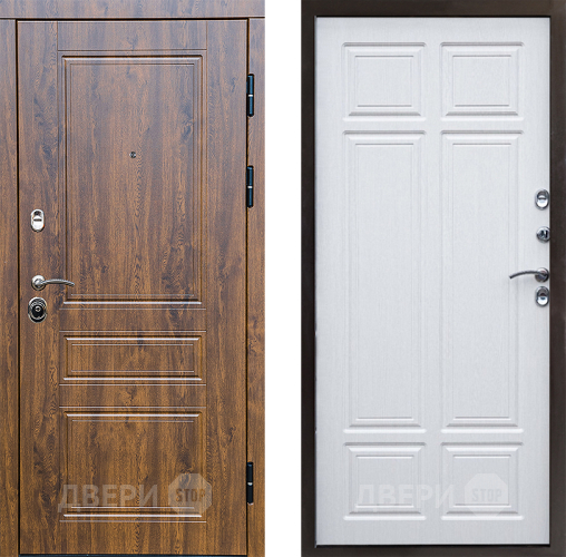 Входная металлическая Дверь Престиж Классика Дуб Премиум Лиственница белая в Электростали