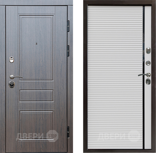 Входная металлическая Дверь Престиж Классика Венге Porte Белый в Электростали